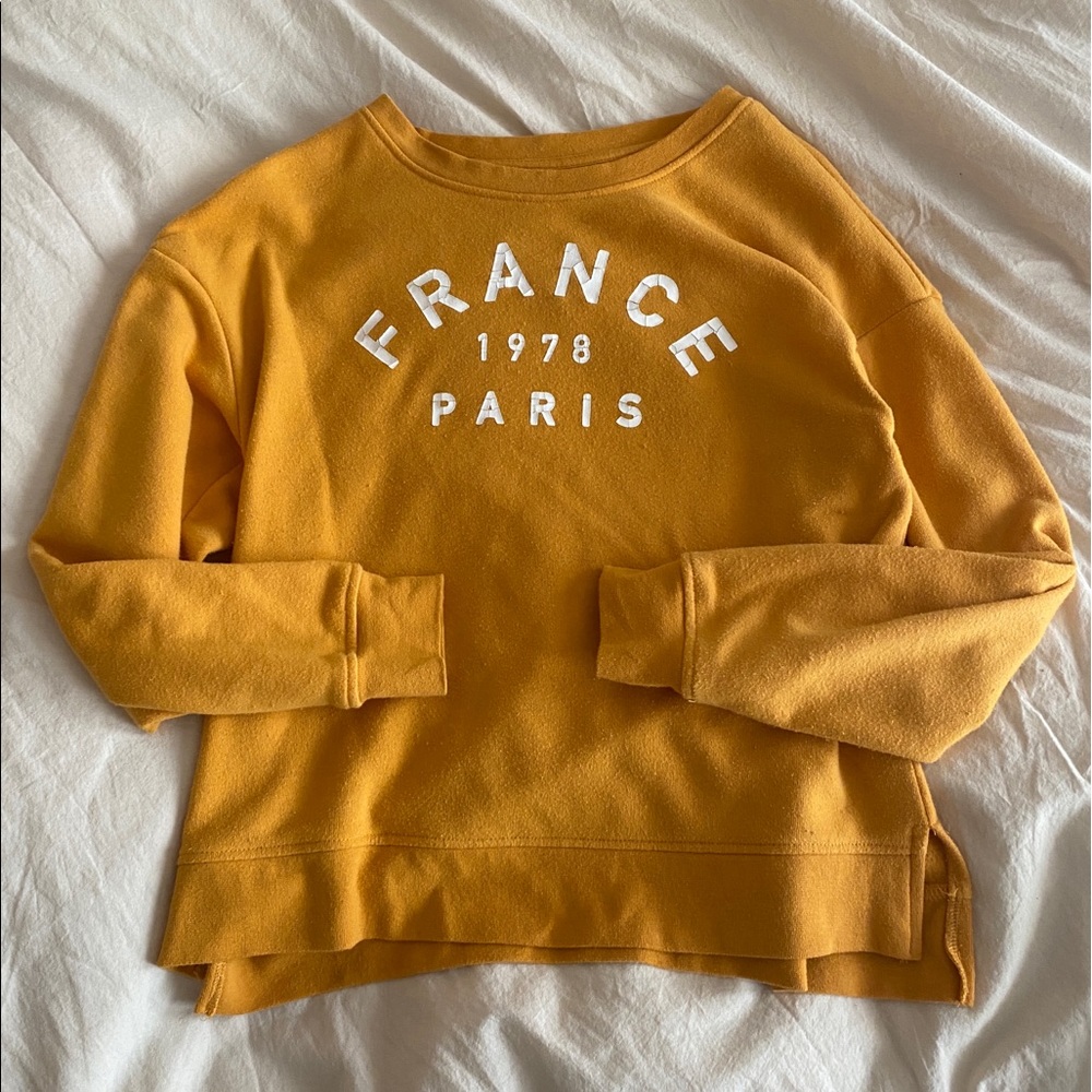 Paris, France 1978 Sweatshirt - Mustard Yellow